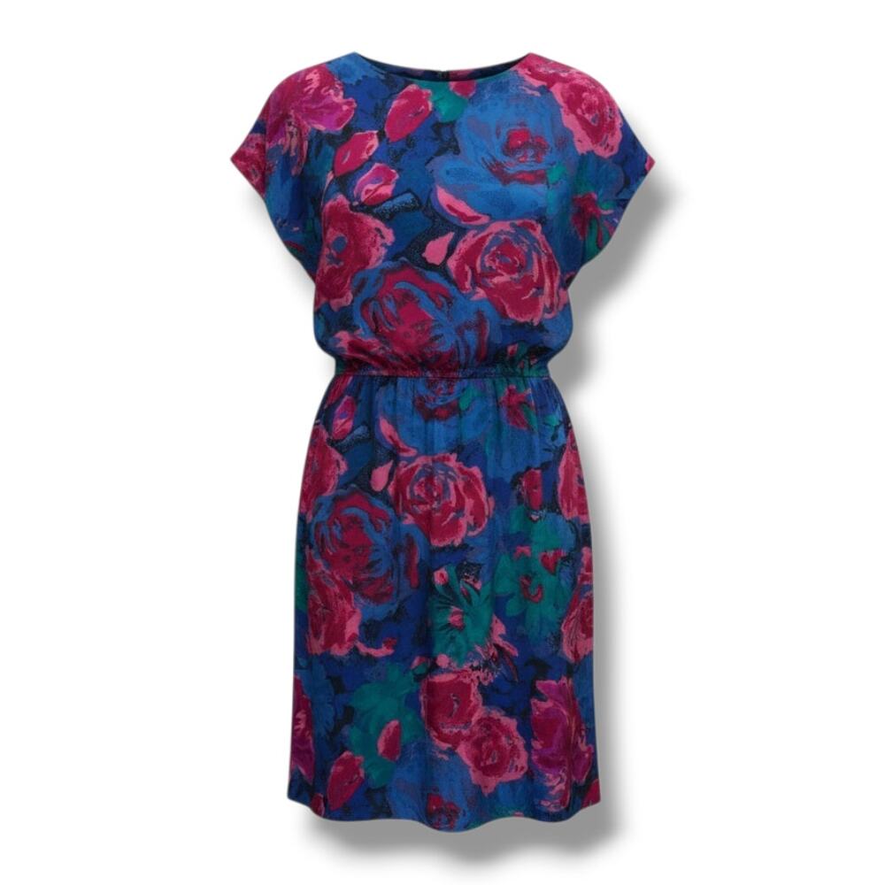 Vintage Pellini Petites Von Bramlett Floral Dress  Grandmacore Cottagecore